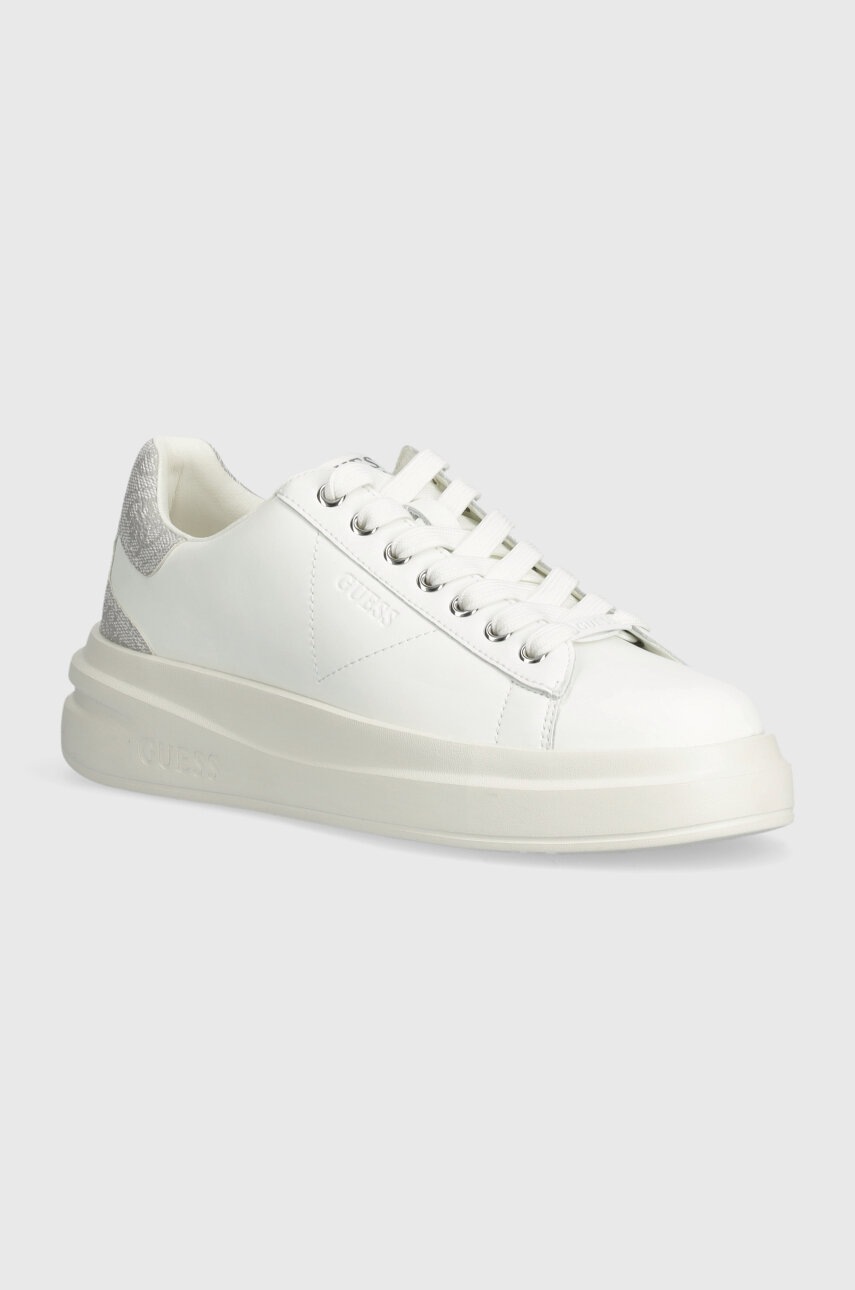 

Маратонки Guess ELBINA в бяло FLJELB FAM12 LEA12, Бял