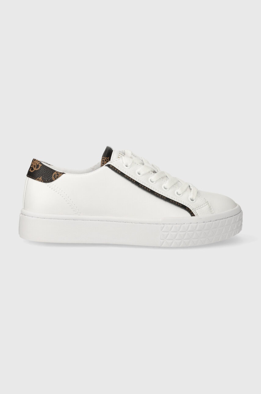 Levně Sneakers boty Guess PARDIE6 bílá barva, FLJPR6 ELE12