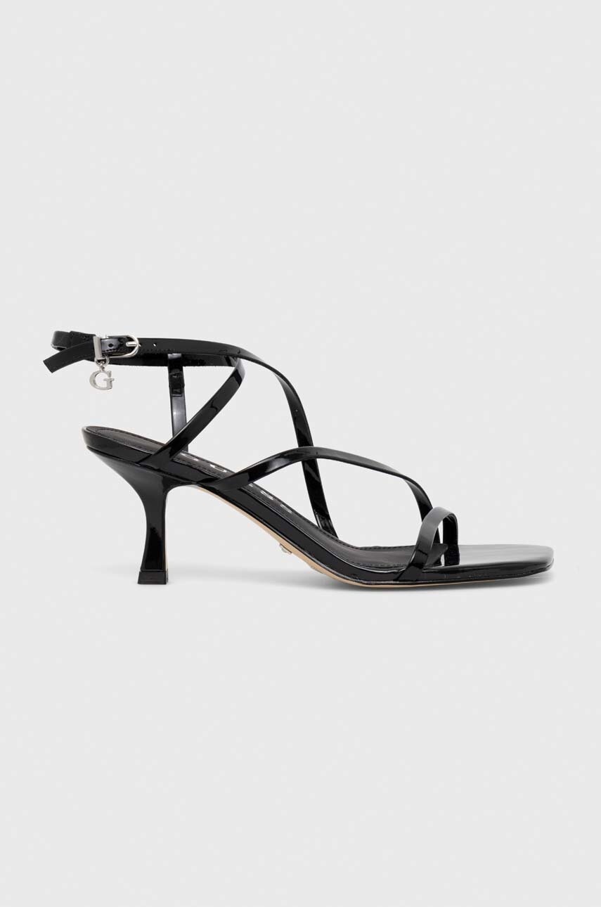 

Кожени сандали Guess RIMILLA в черно FLJRIM PAT03 FLPNAN, Черен