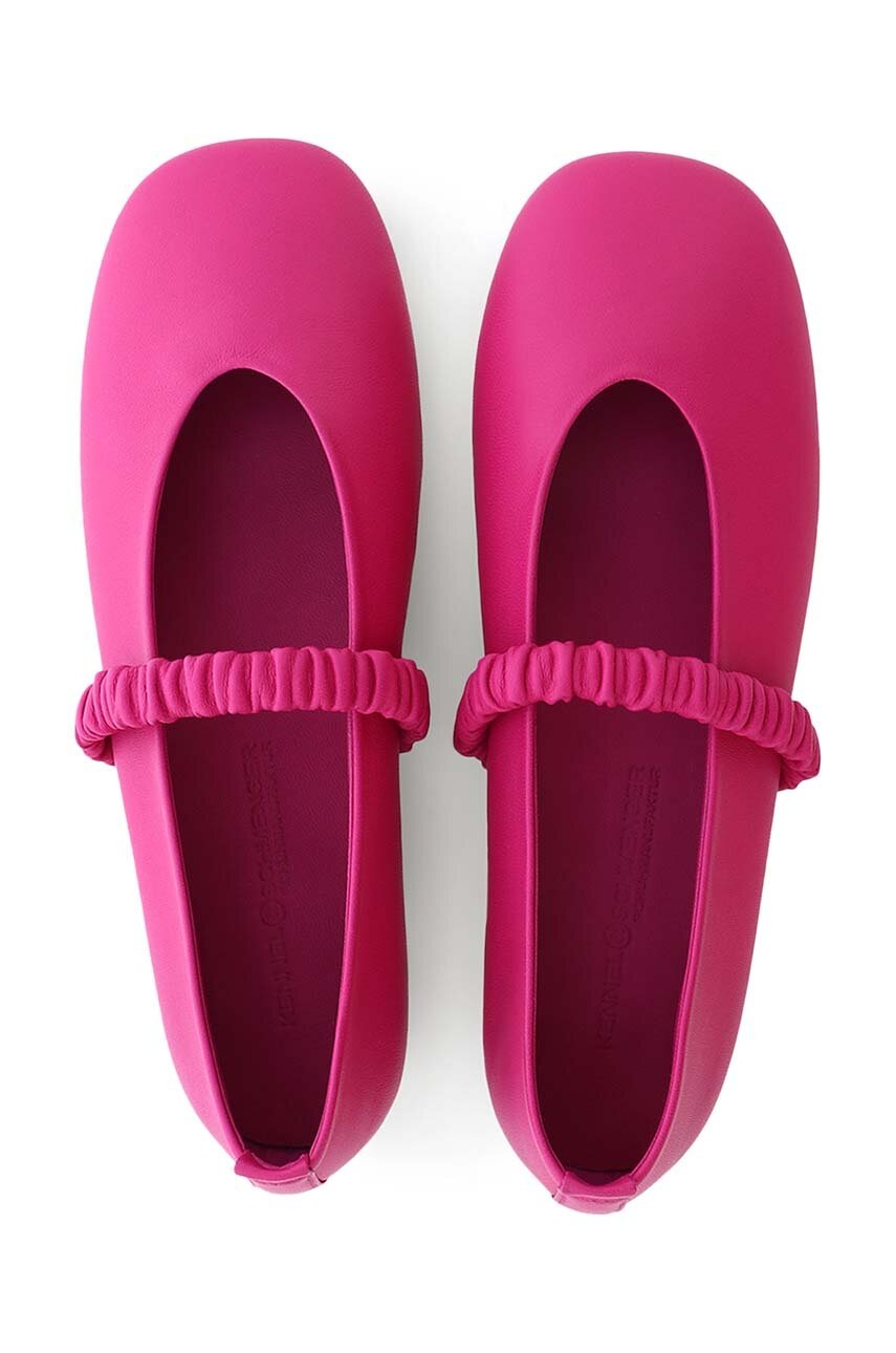 Δερμάτινες μπαλαρίνες Kennel & Schmenger Blair χρώμα: ροζ, 31-13030 φωτογραφία