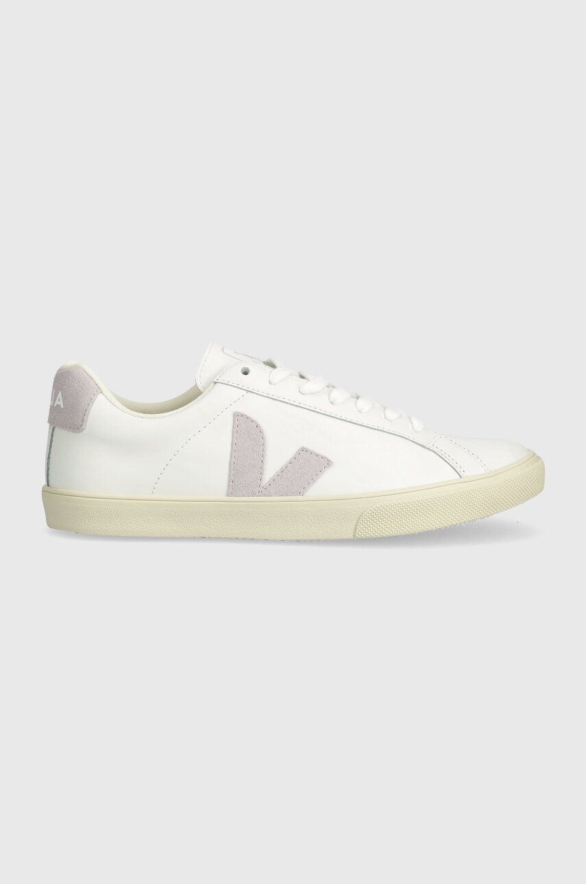 Veja sneakers din piele Esplar Logo culoarea alb, EO0203511