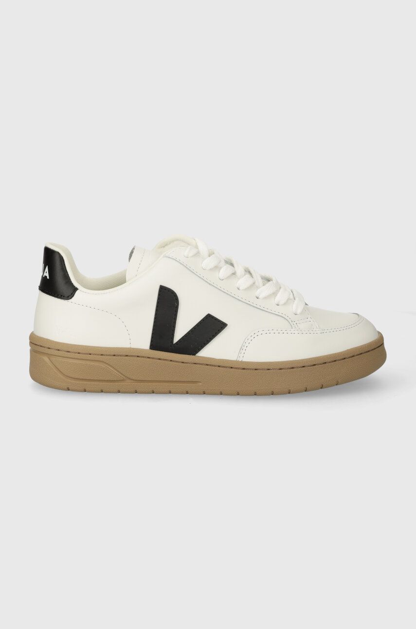 Veja sneakers din piele V-12 culoarea alb, XD0203640