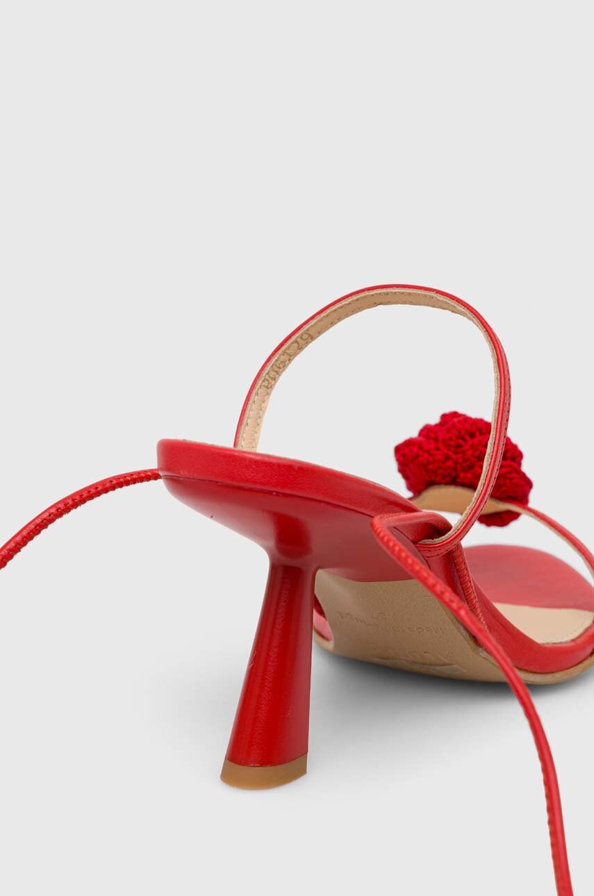 Δερμάτινα πέδιλα Alohas Kendra χρώμα: κόκκινο, S100280.01 φωτογραφία