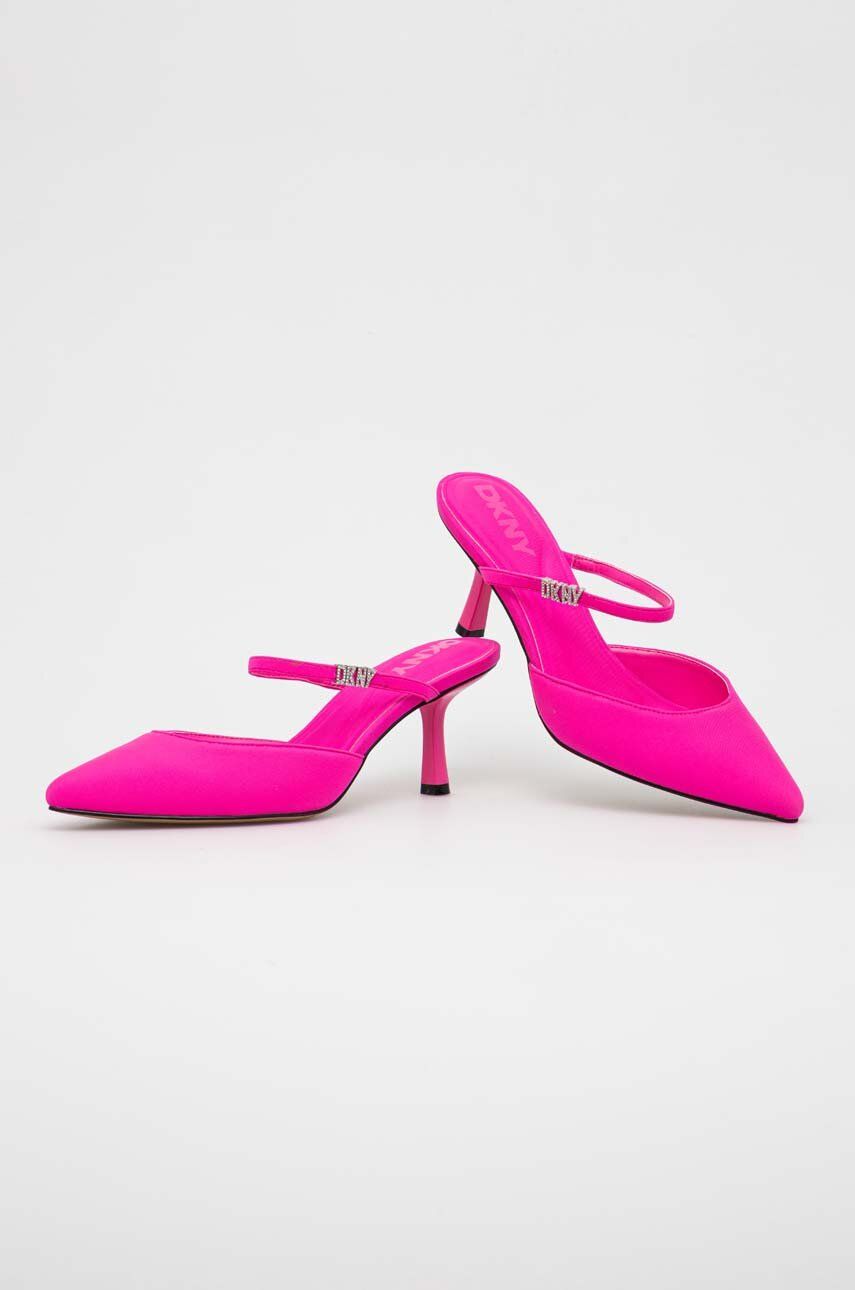 Dkny pantofi cu toc Geela culoarea roz, K1410276