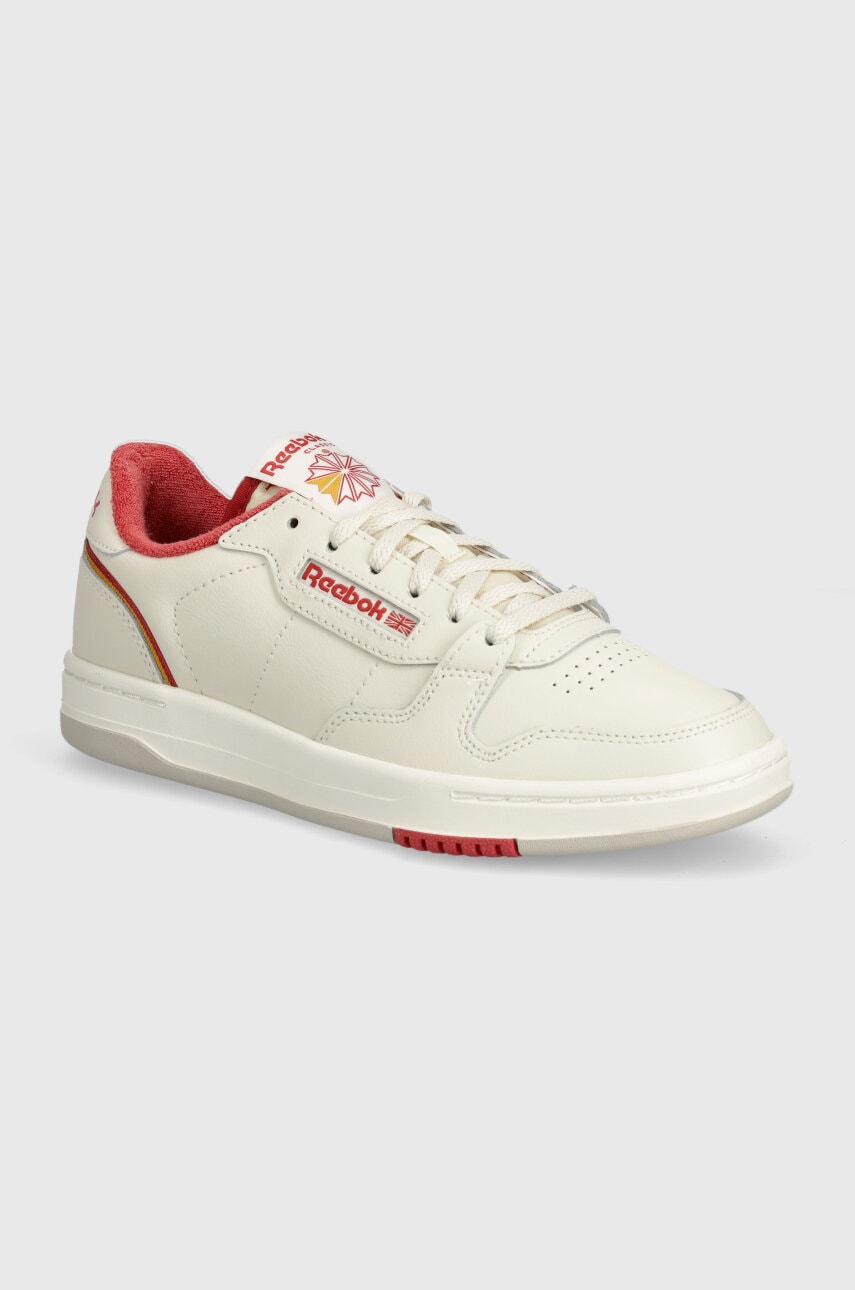 Reebok Classic sneakers din piele Phase Court culoarea bej, 100201958 Reebok Classic sneakers din piele Phase Court culoarea bej, 100201958
