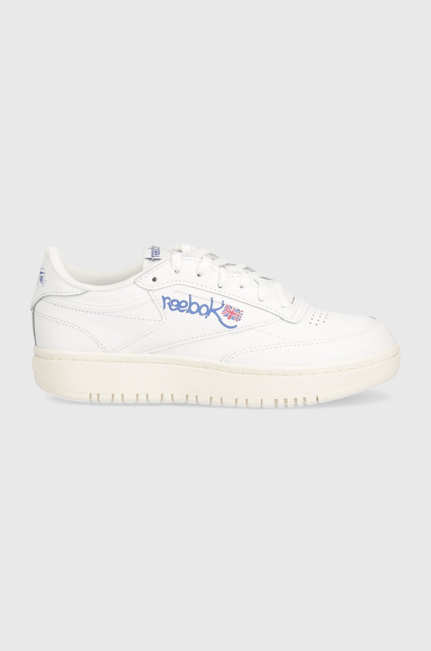 Δερμάτινα αθλητικά παπούτσια Reebok Classic Club C χρώμα: άσπρο, 100074478 φωτογραφία