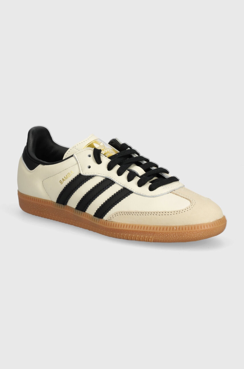 adidas Originals Samba OG sneakersy kolor beżowy ID0478