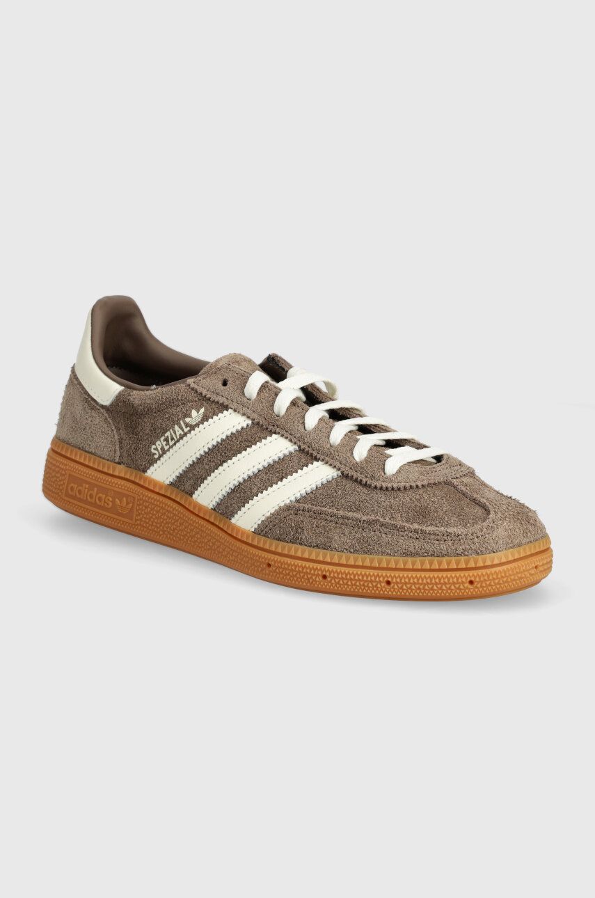 adidas Originals sneakers din piele Handball Spezial W culoarea maro, IF6490