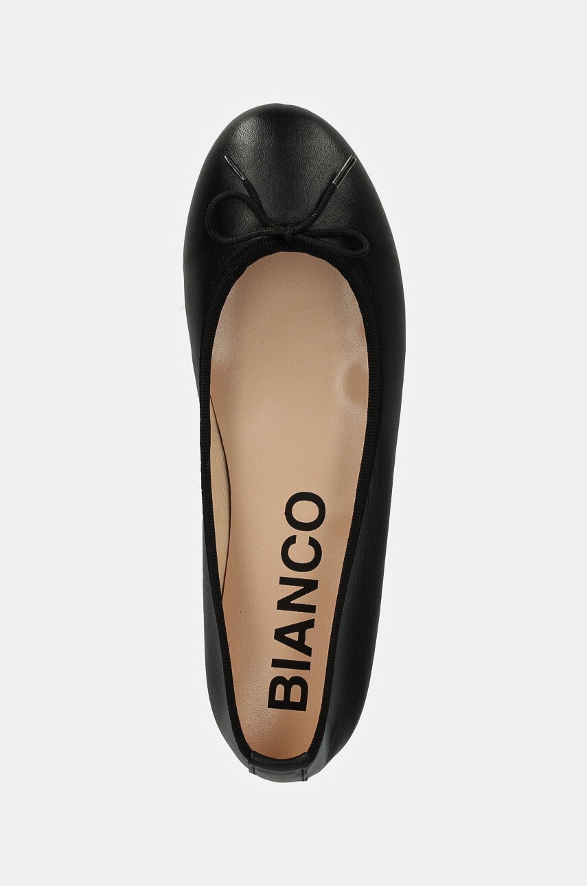 Δερμάτινες μπαλαρίνες Bianco BIAMADISON χρώμα: μαύρο, 11251144 φωτογραφία