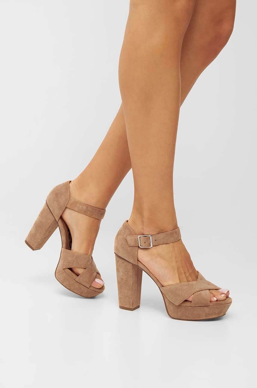 Σανδάλια Bianco BIACARLY χρώμα: μπεζ, 3549850 φωτογραφία