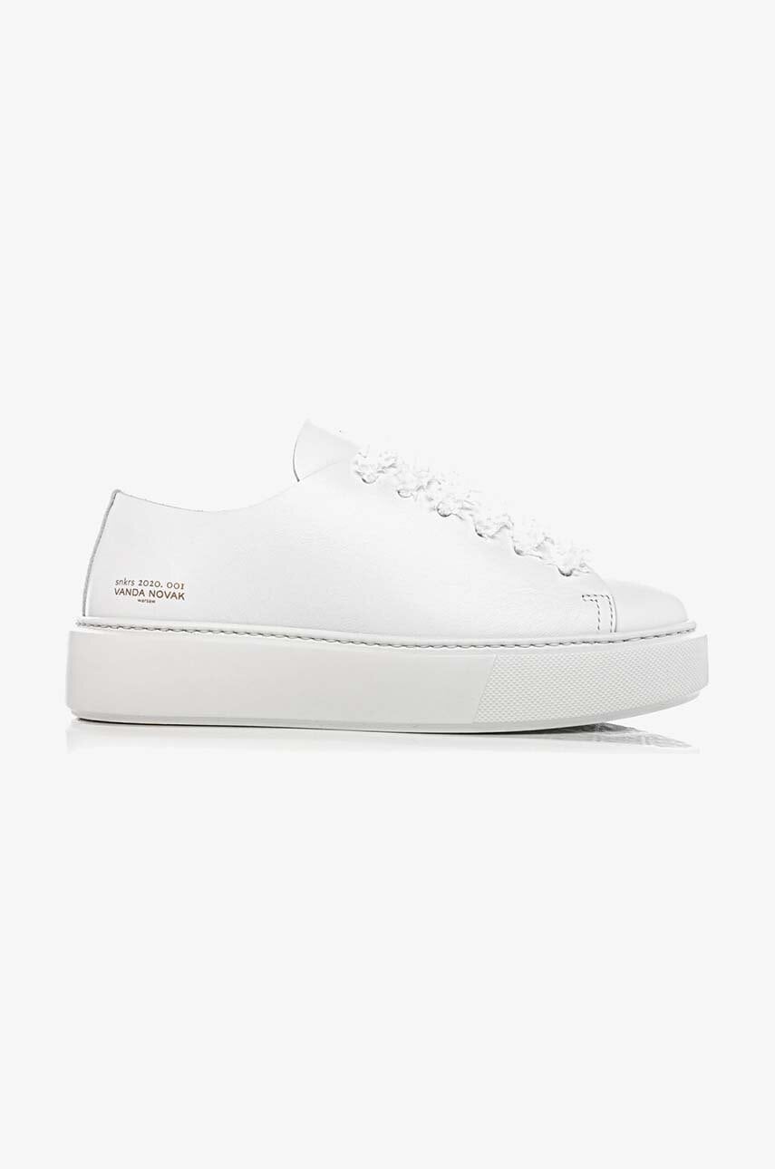 Vanda Novak sneakers din piele Grace culoarea alb