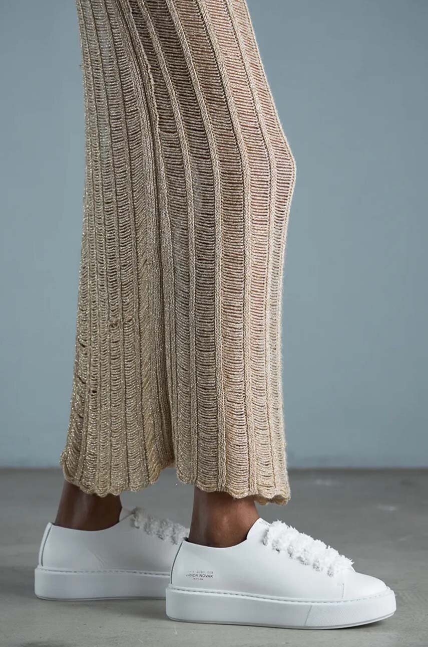 Δερμάτινα αθλητικά παπούτσια Vanda Novak Grace χρώμα: άσπρο φωτογραφία