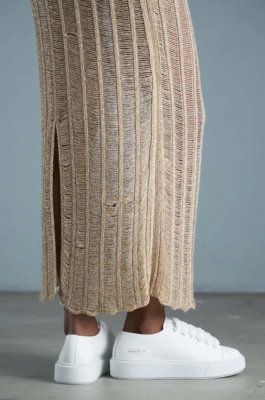 Δερμάτινα αθλητικά παπούτσια Vanda Novak Grace χρώμα: άσπρο φωτογραφία