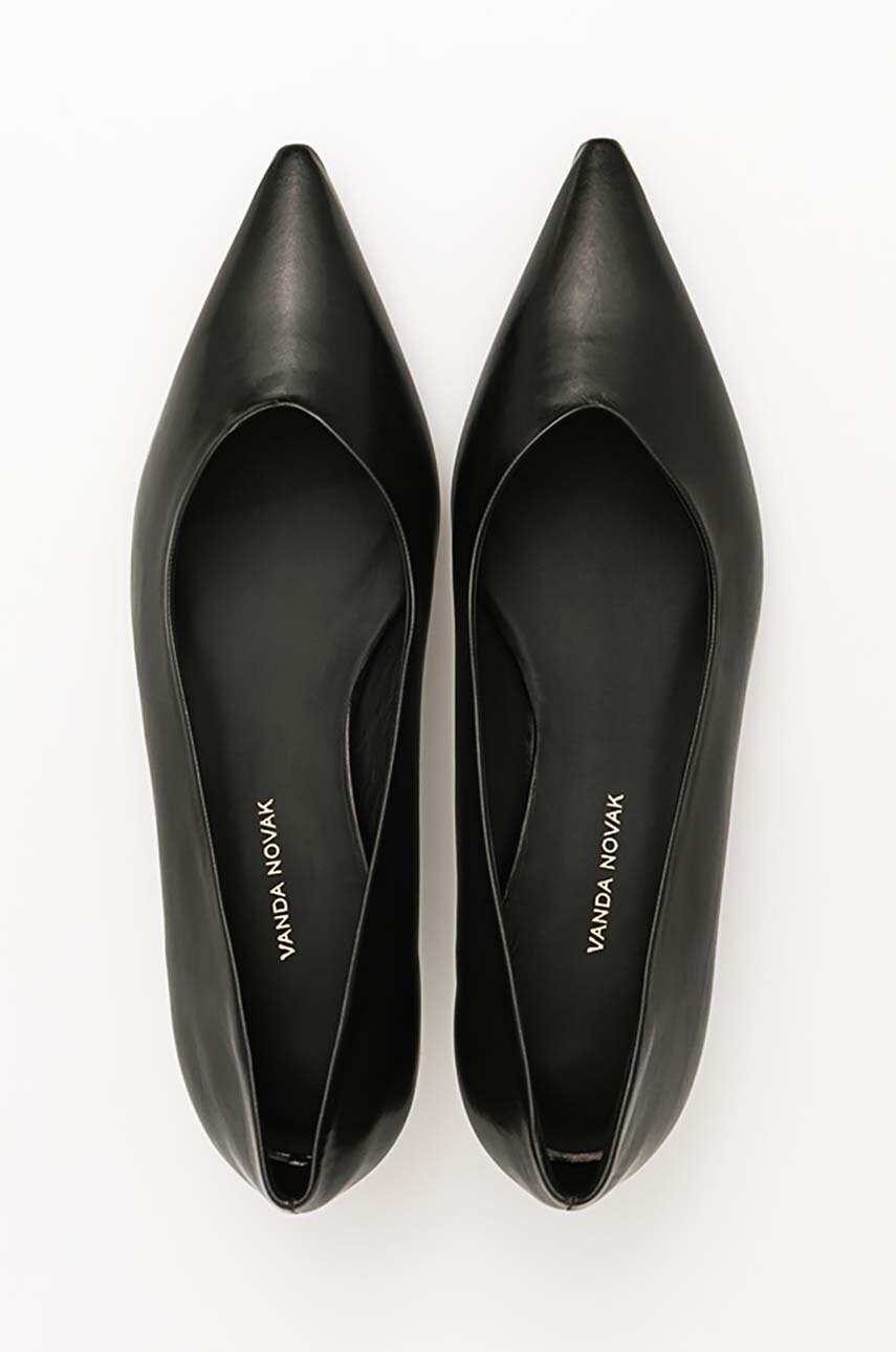 Δερμάτινες γόβες Vanda Novak Diana χρώμα: μαύρο φωτογραφία