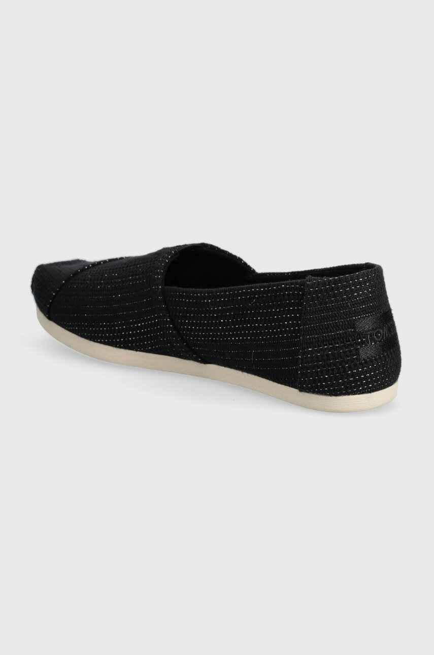 Toms espadrilles Alpargata fekete, 10020665 termék 2. képe