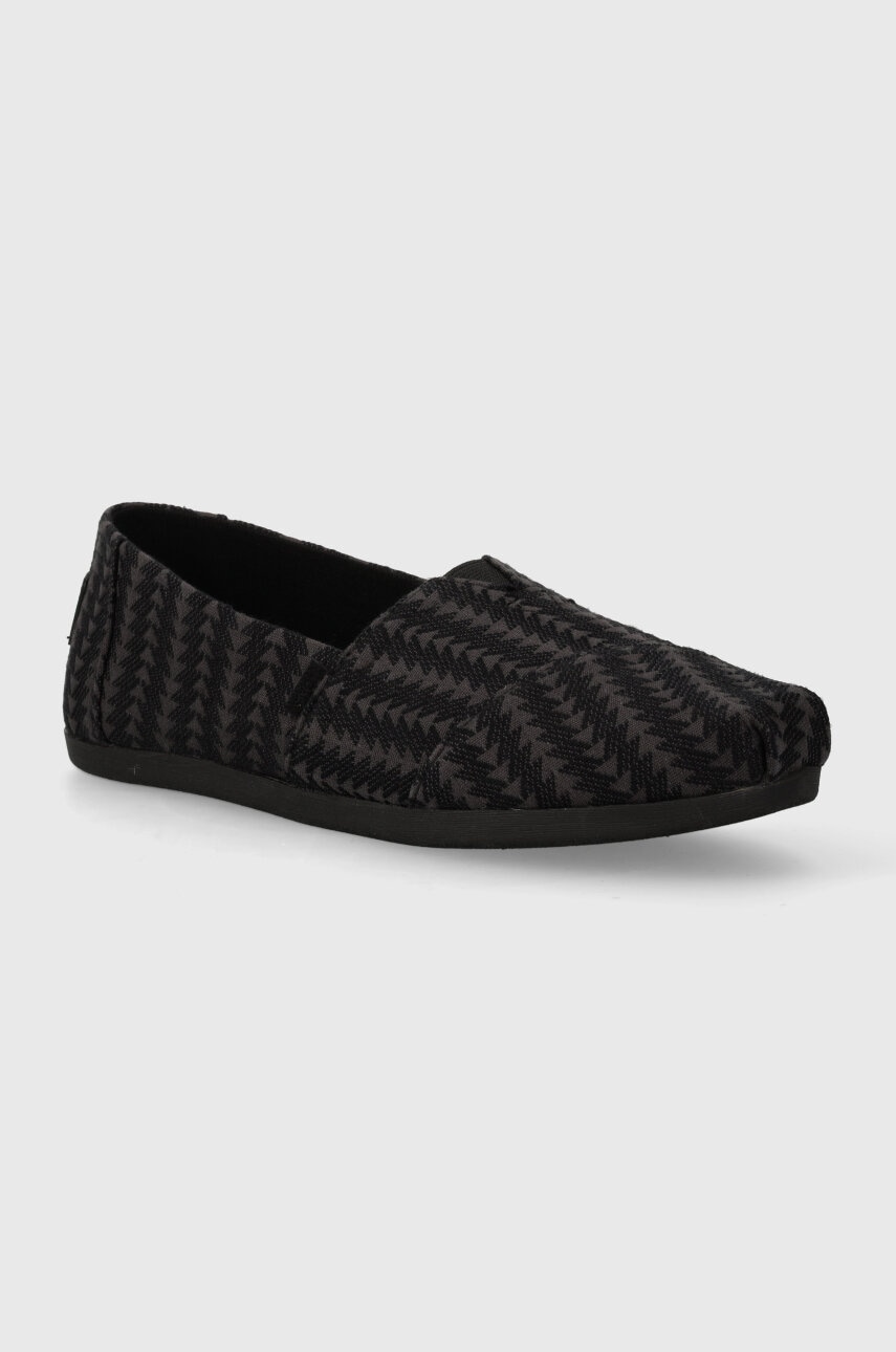 Toms espadrile Alpargata culoarea negru, 10020680