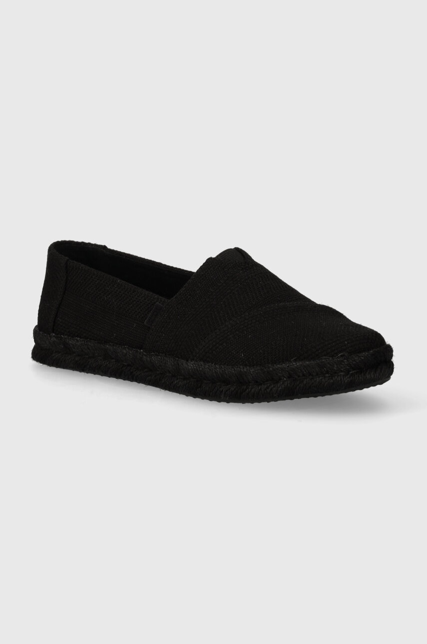 Toms espadrile Alpargata Rope 2.0 culoarea negru, 10020706