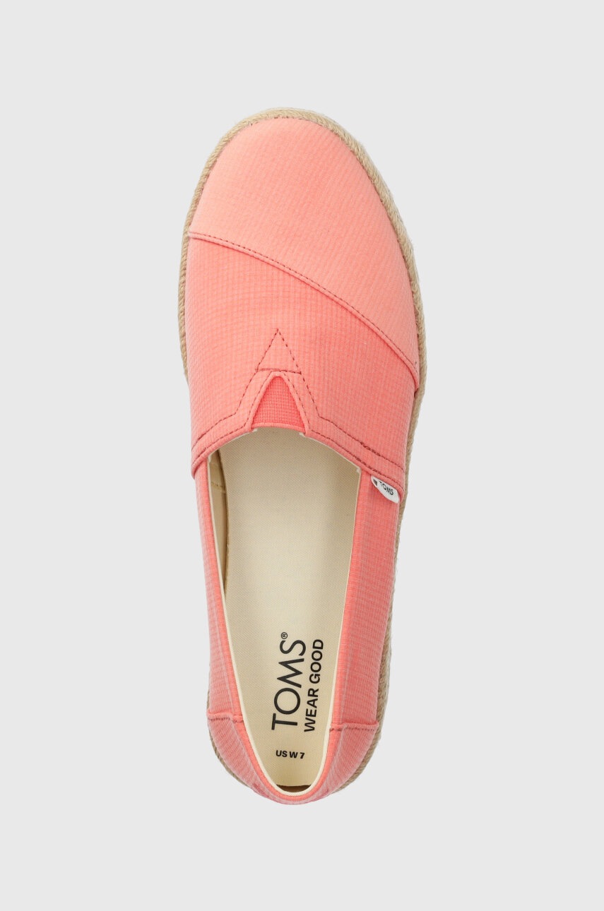 Εσπαντρίγιες Toms Alpargata Rope 2.0 χρώμα: ροζ, 10020709 φωτογραφία