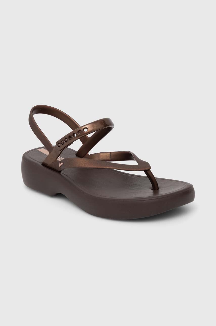 Ipanema sandale VERANO SANDA femei, culoarea maro, cu platforma, 83518-AQ690