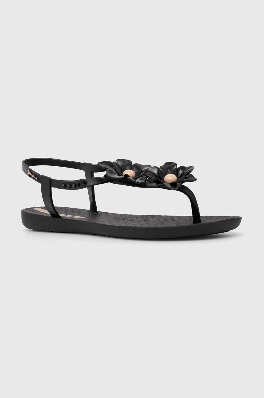 Ipanema sandale DUO FLOWERS femei, culoarea negru, 83565-AS017