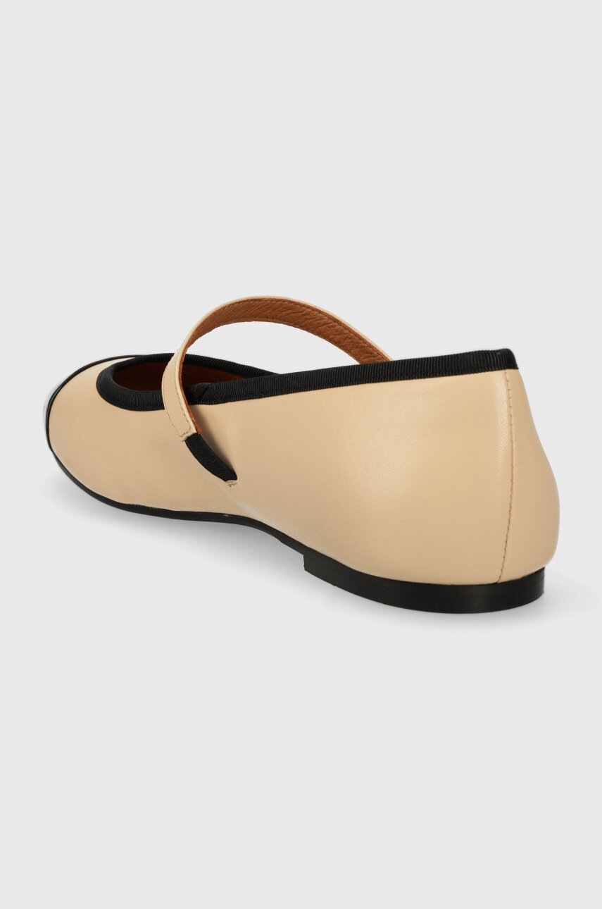 Δερμάτινες μπαλαρίνες Jonak DREUX χρώμα: μπεζ, 3500168 φωτογραφία