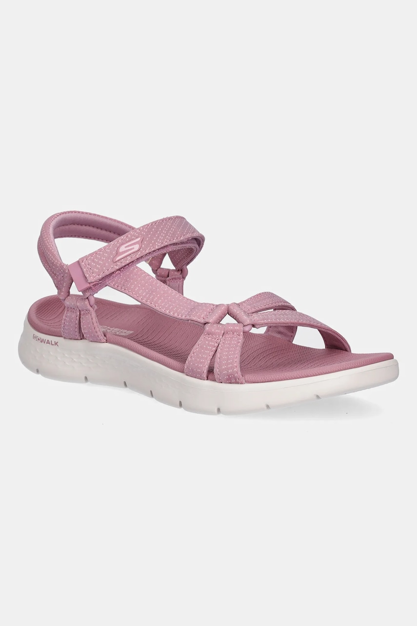 Skechers sandale GO WALK FLEX femei, culoarea roz Skechers sandale GO WALK FLEX femei, culoarea roz