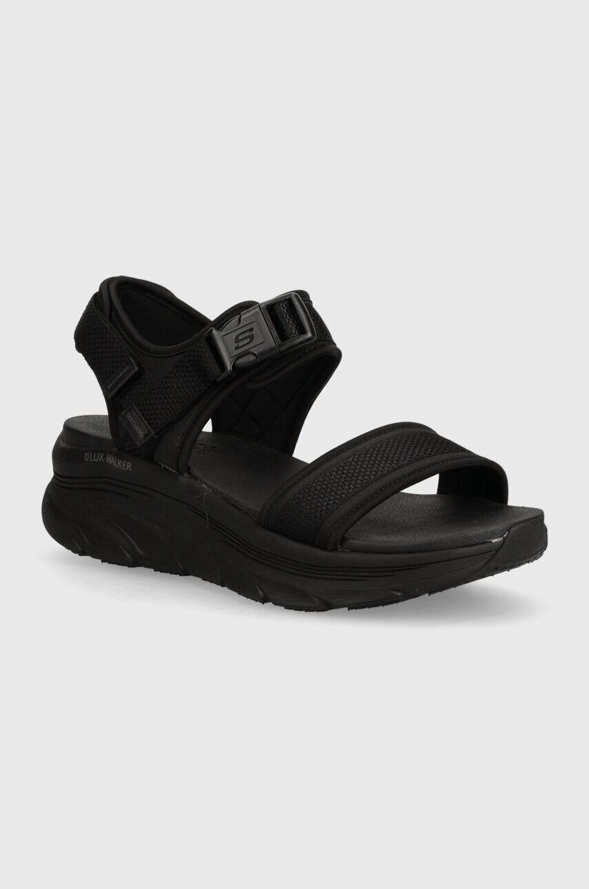 

Сандали Skechers D'LUX WALKER DAILY в черно с платформа, Черен