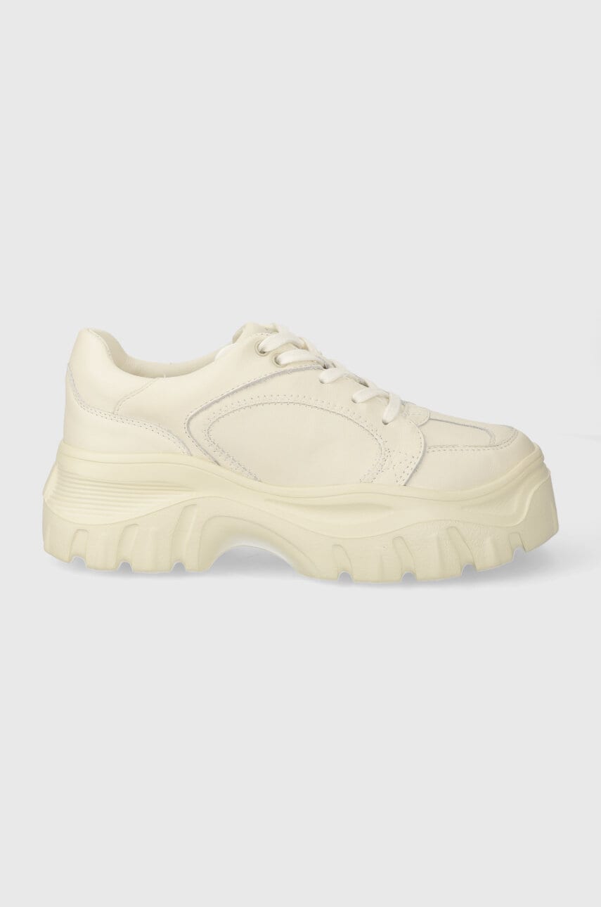 Desigual sneakers din piele Chunky culoarea bej, 24SSKL01.1011