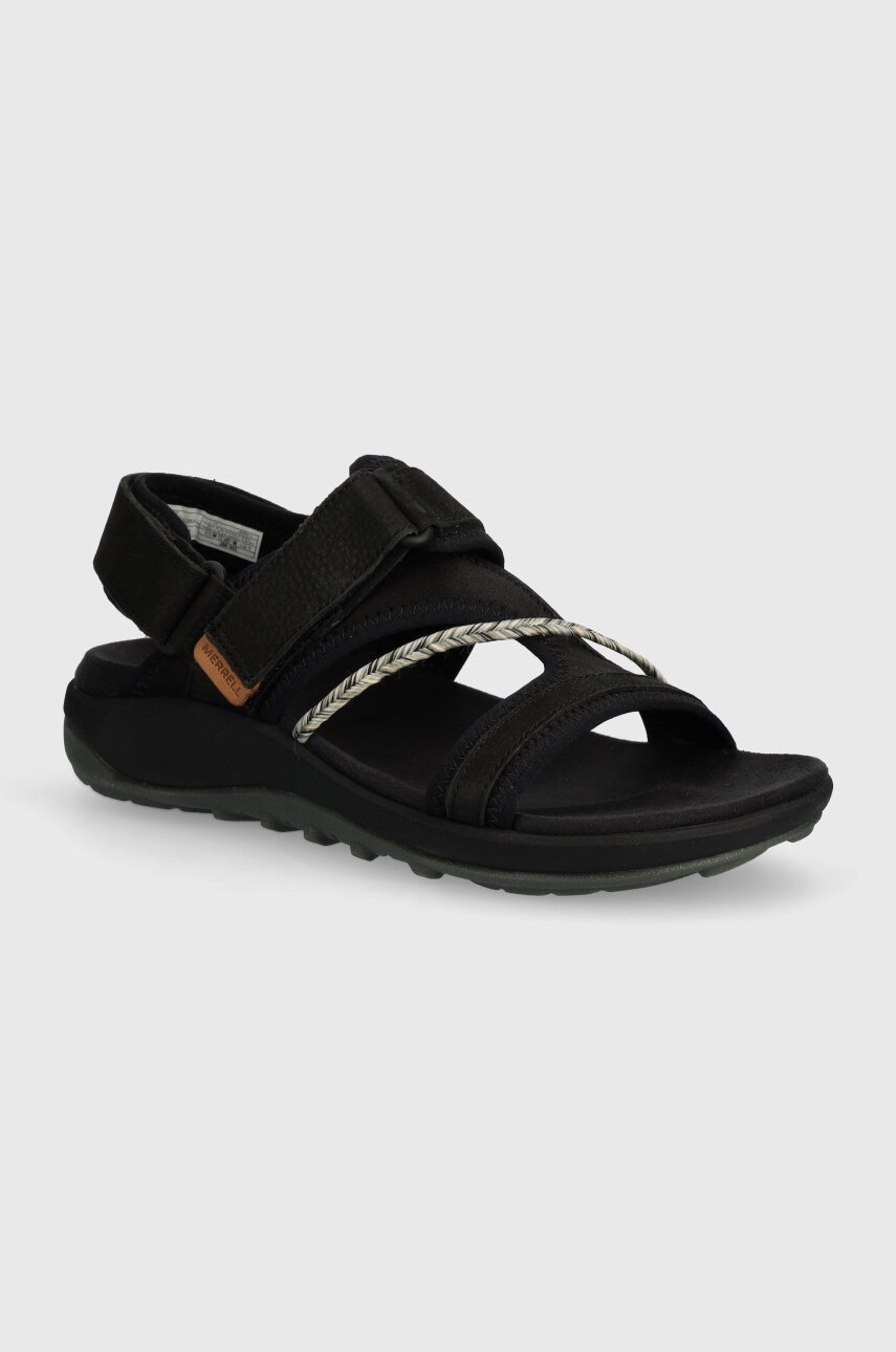 Merrell sandale TERRAN 4 BACKSTRAP femei, culoarea negru, J006412