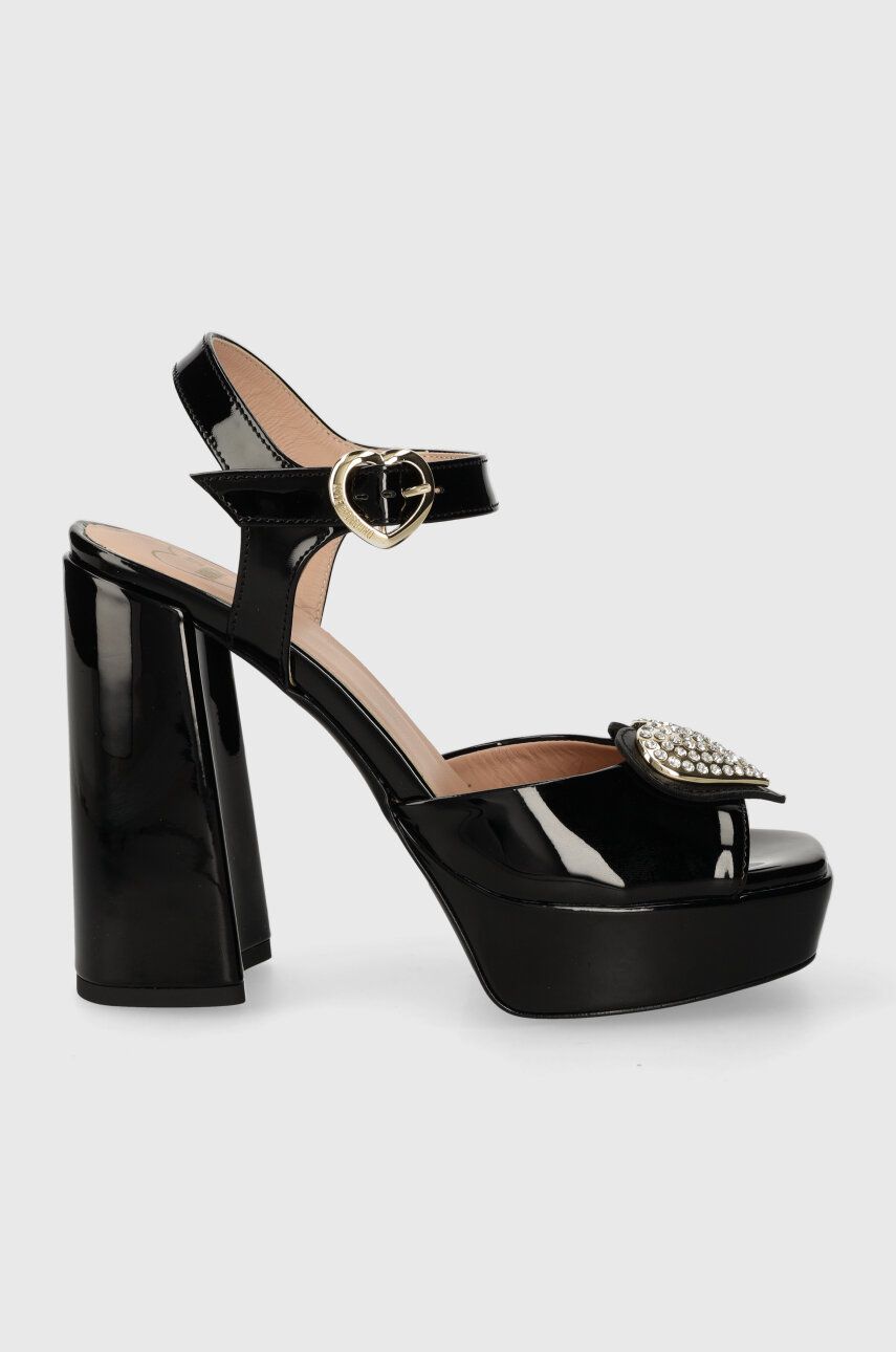 Love Moschino sandale culoarea negru JA16181G1IJO0601