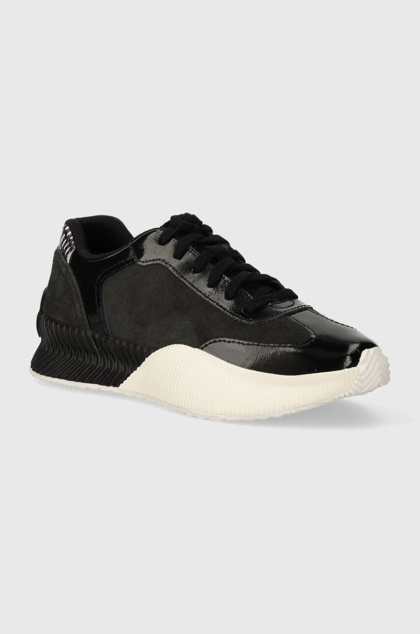Sorel sneakers din piele intoarsă ONA BLVD CLASSIC WP culoarea negru, 2083081010