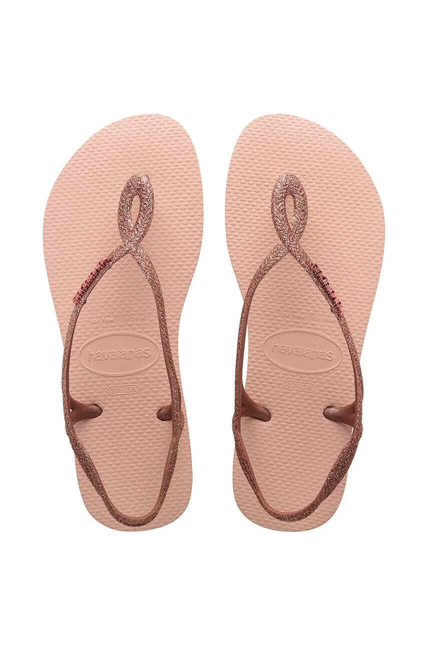 Havaianas sandale LUNA PREMIUM II femei, culoarea roz, 4146130.0076