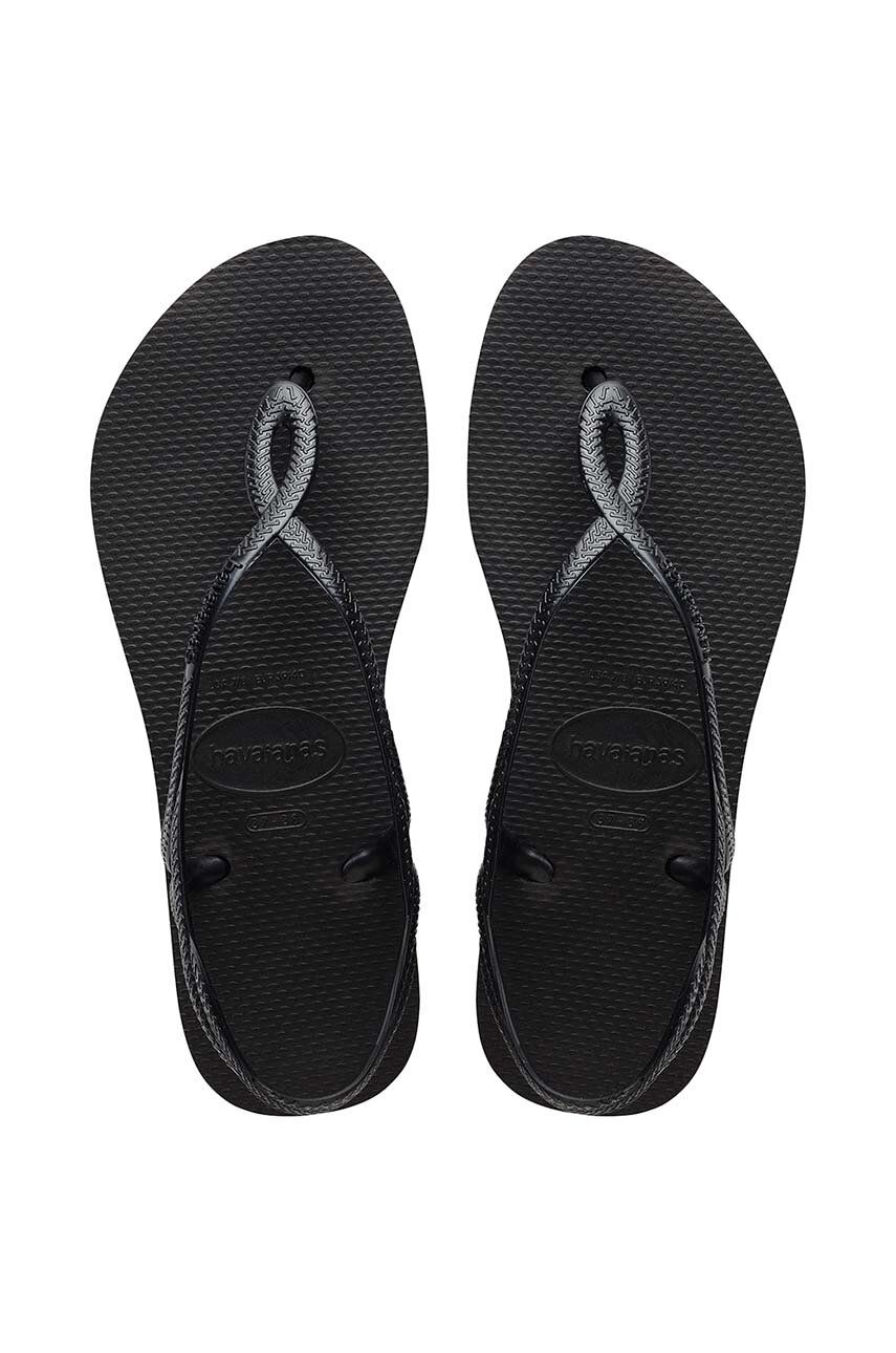 Havaianas sandale LUNA FLATFORM femei, culoarea albastru marin, 4148600.0090