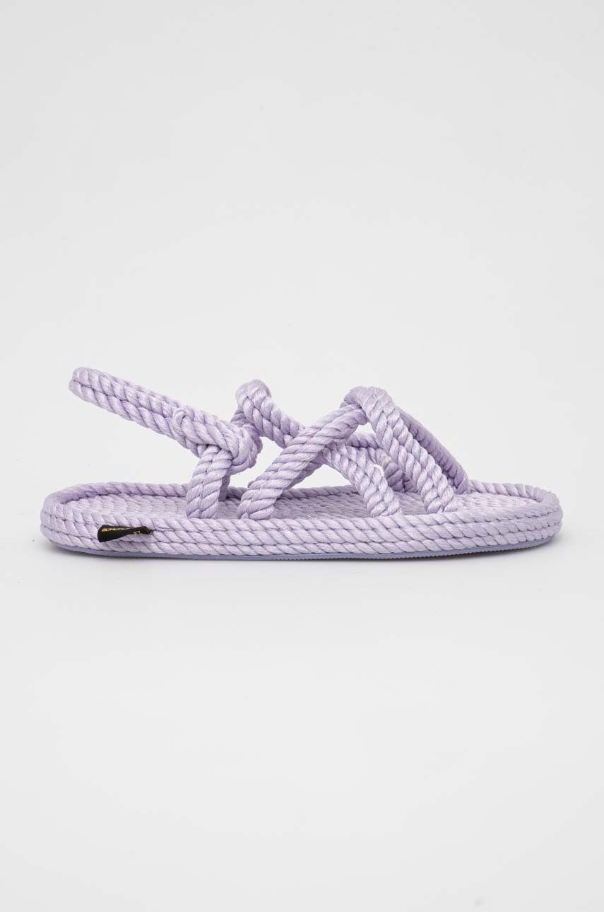 Bohonomad sandale Bodrum femei, culoarea violet, BOD.0080.WRS