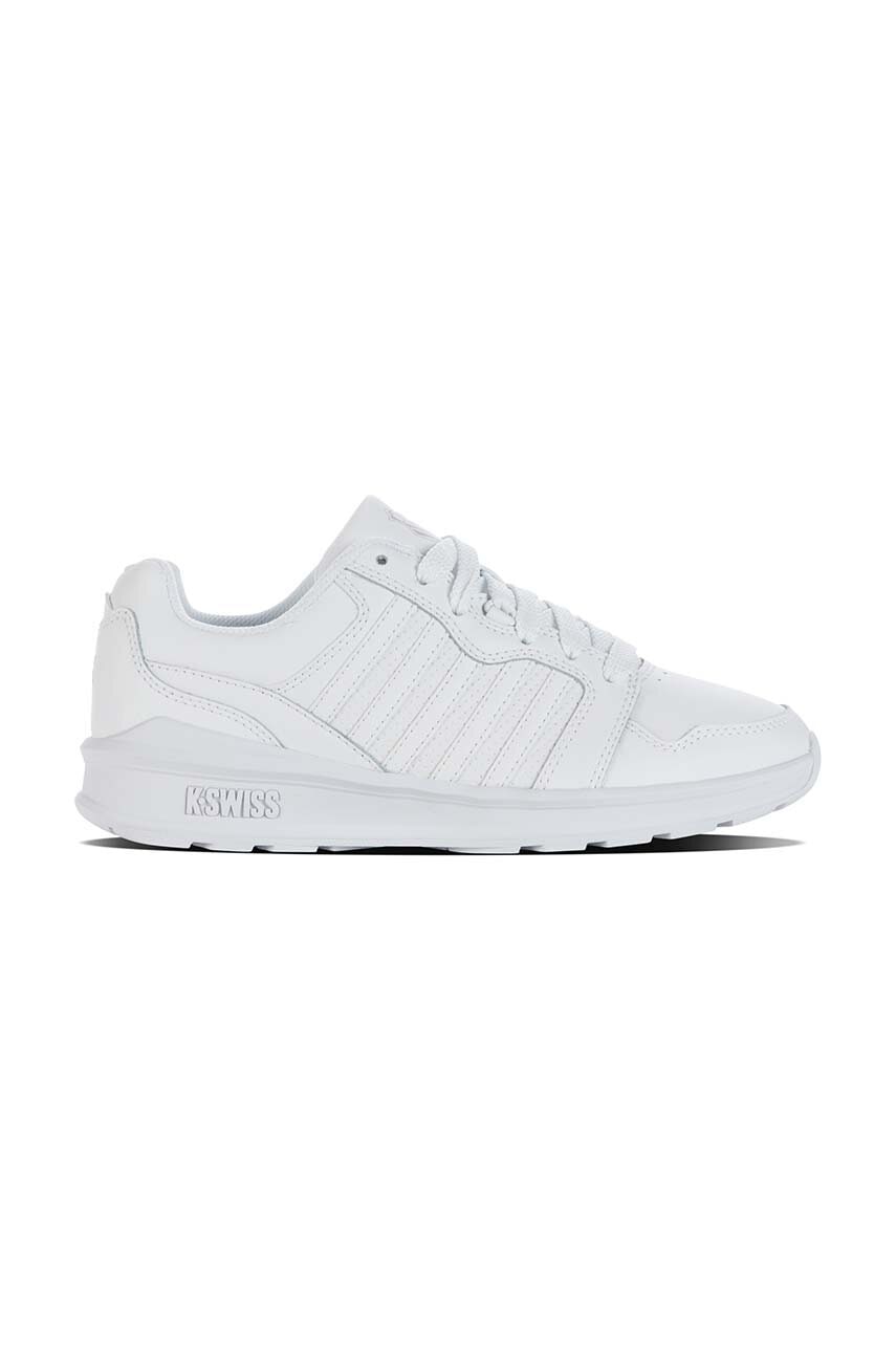 K-Swiss sneakers din piele RIVAL TRAINER culoarea alb