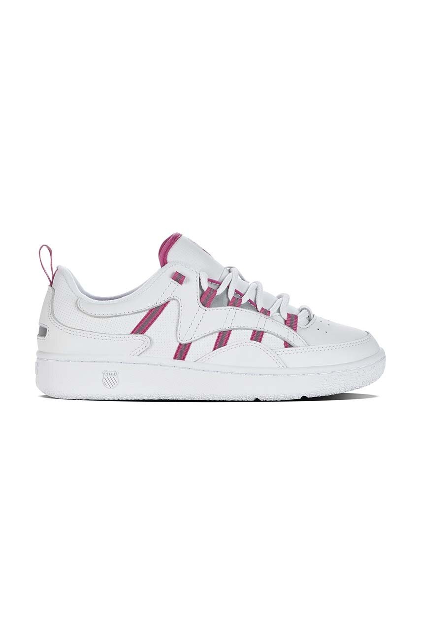 K-Swiss sneakers din piele SLAMM 99 CC culoarea alb