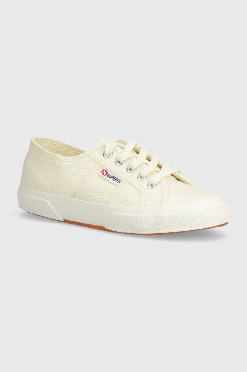 Superga tenisi 2750-COTU CLASSIC femei, culoarea bej, S000010