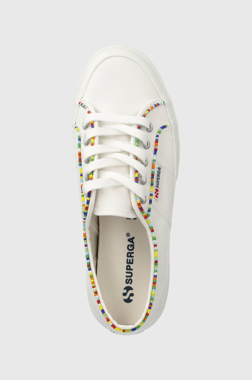 Teniske Superga 2750 MULTICOLOR BEADS ženske, Bela Barva, S31352W