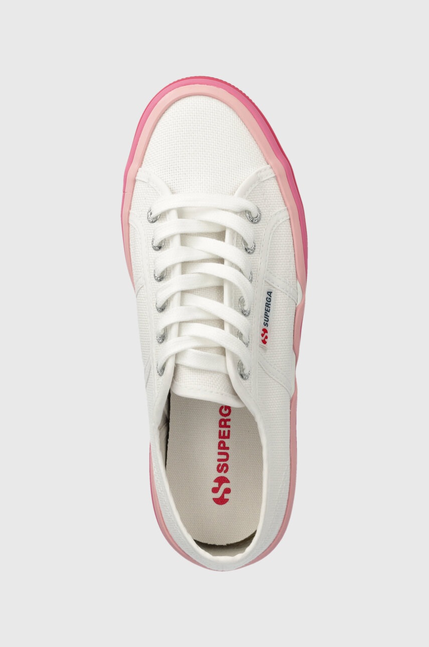 Кеди Superga 2740 LIQUIFY STRIPES жіночі колір білий S4128SW 