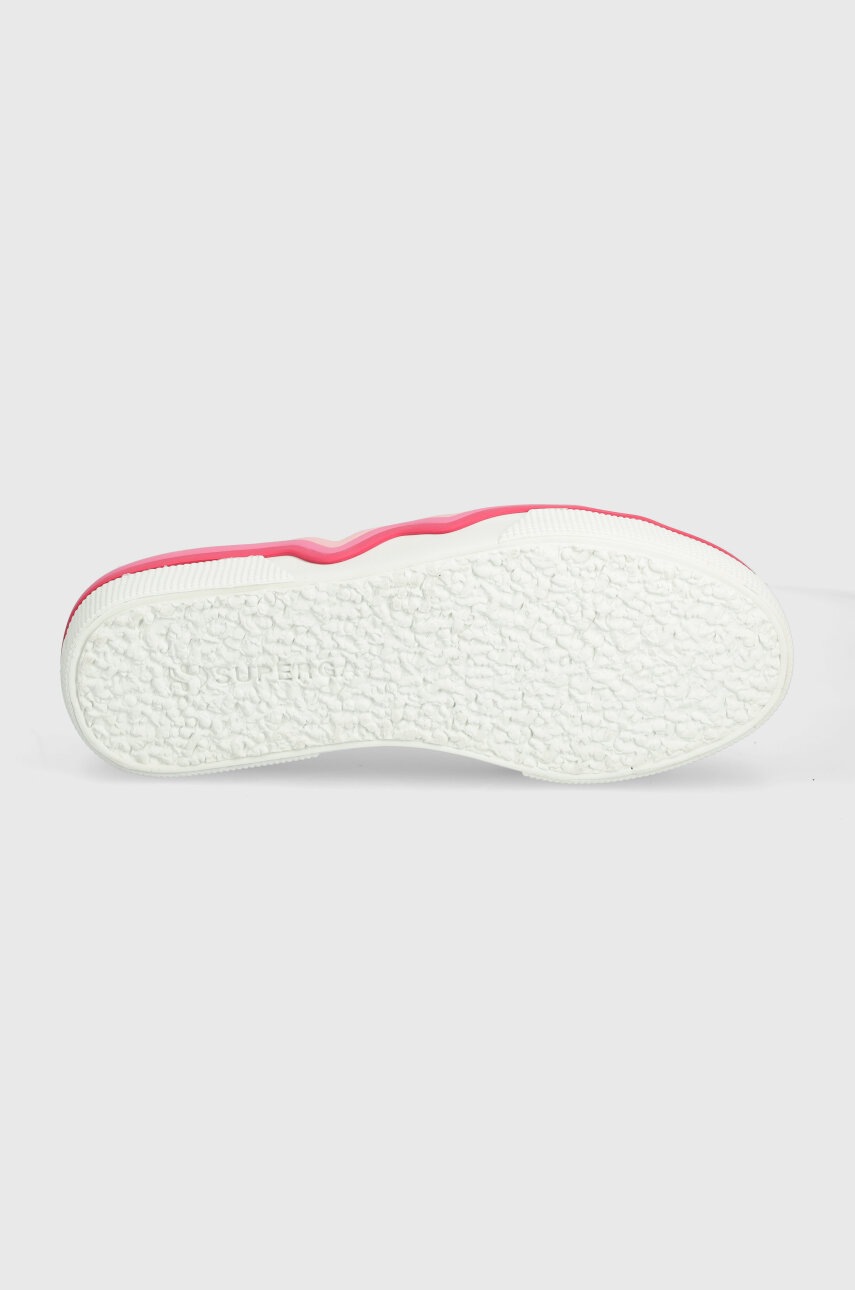 Кеди Superga 2740 LIQUIFY STRIPES жіночі колір білий S4128SW 