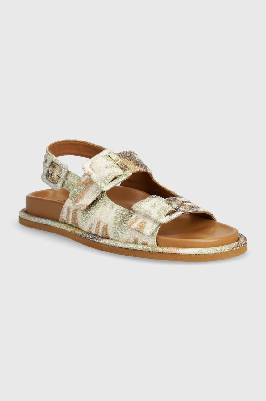 Missoni sandale Mia femei, culoarea bej, M39_024 Missoni sandale Mia femei, culoarea bej, M39_024