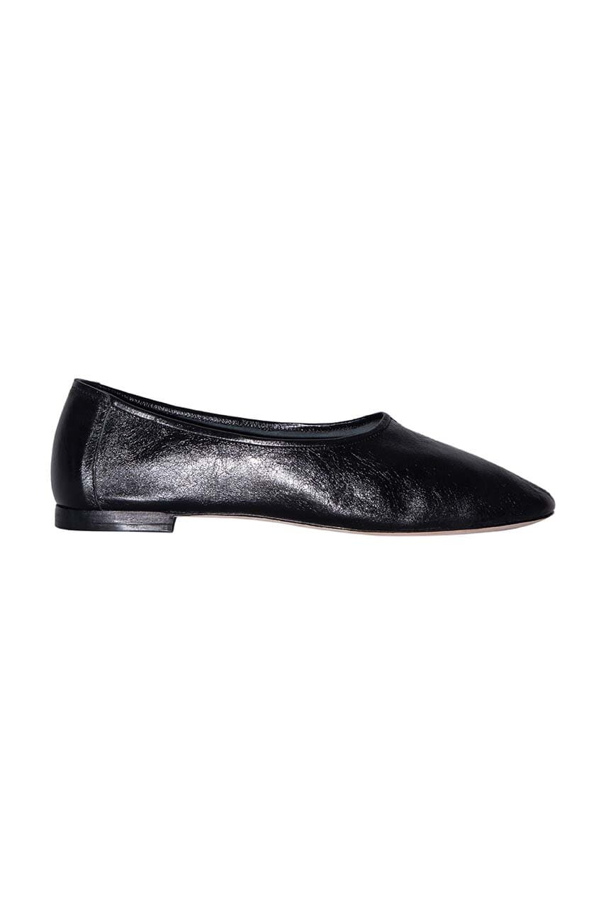 By Far balerini de piele Prudence culoarea negru, MWFFC005LL002BK001PL