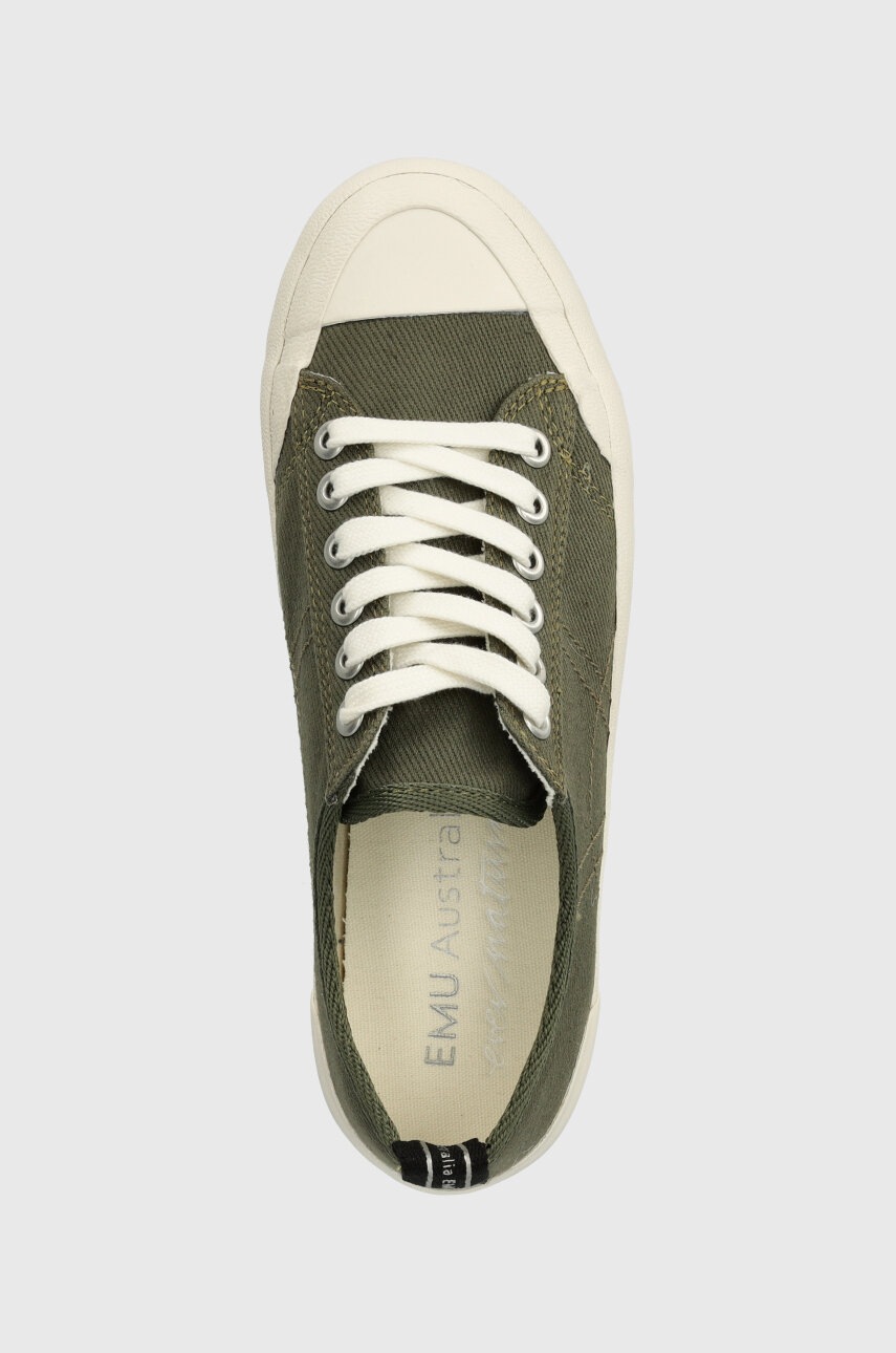 Πάνινα παπούτσια Emu Australia Hosier χρώμα: πράσινο, W13022.OLID φωτογραφία