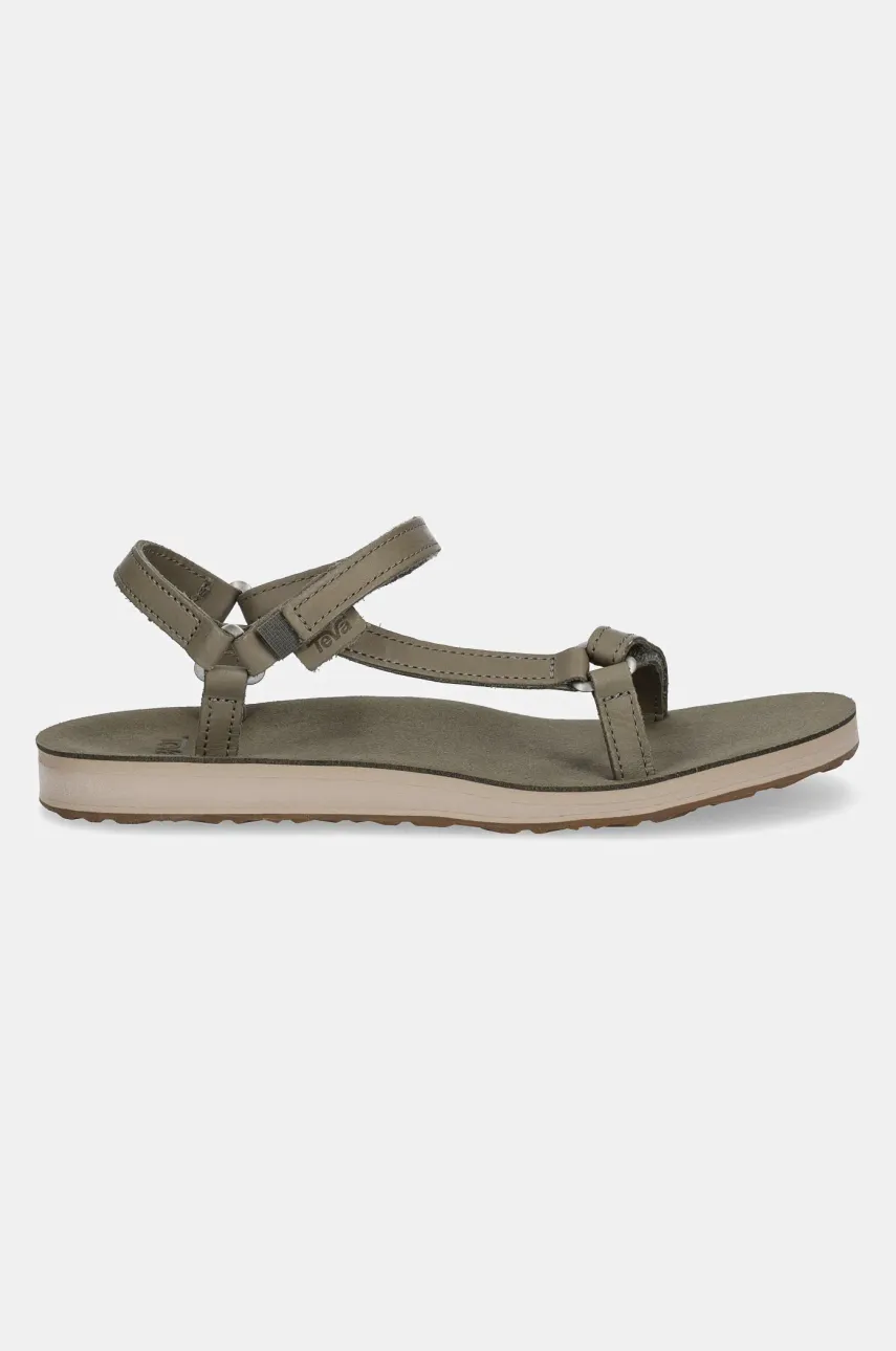 Кожаные сандалии Teva Original Universal Slim Lea женские цвет бежевый 1151031 Кожаные сандалии Teva Original Universal Slim Lea женские цвет бежевый 1151031