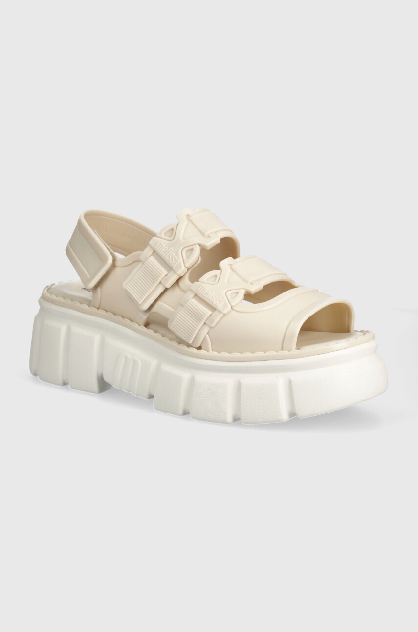Melissa sandale REBEL SANDAL AD femei, culoarea bej, cu platforma, M 35830 AY856