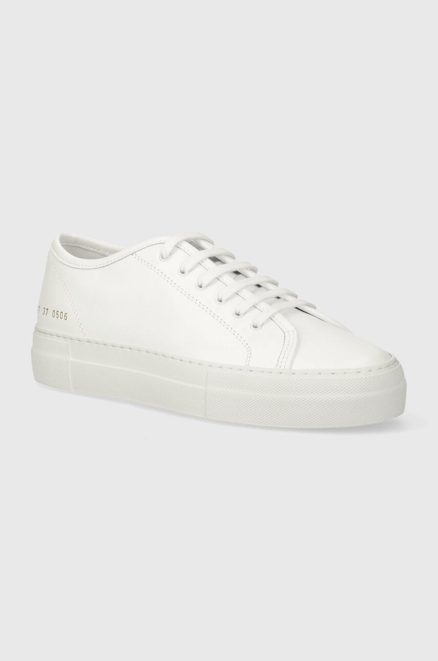 Common Projects sneakers din piele Tournament Low Super in Leather culoarea alb, 4017 Common Projects sneakers din piele Tournament Low Super in Leather culoarea alb, 4017