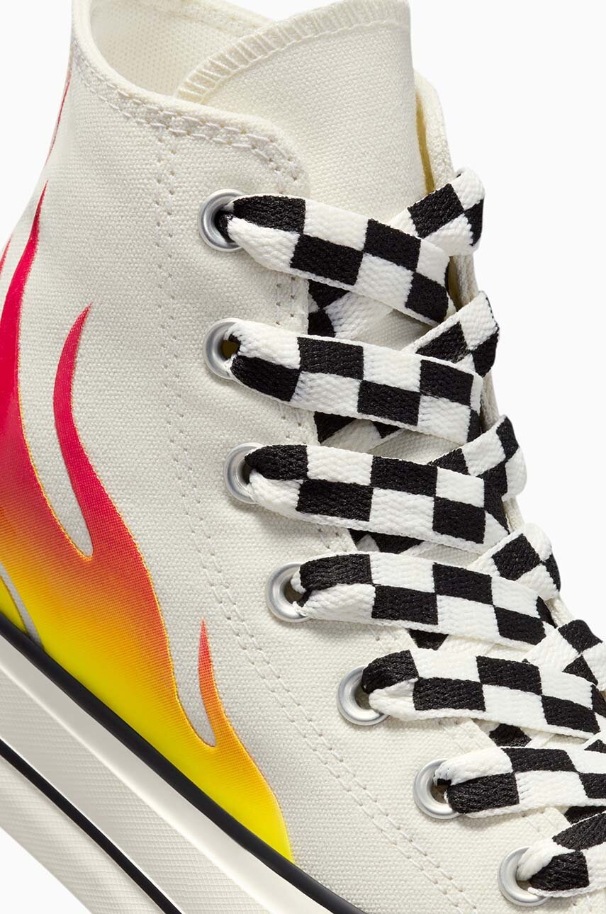 Πάνινα παπούτσια Converse Chuck Taylor All Star Lift χρώμα: άσπρο, A07892C φωτογραφία