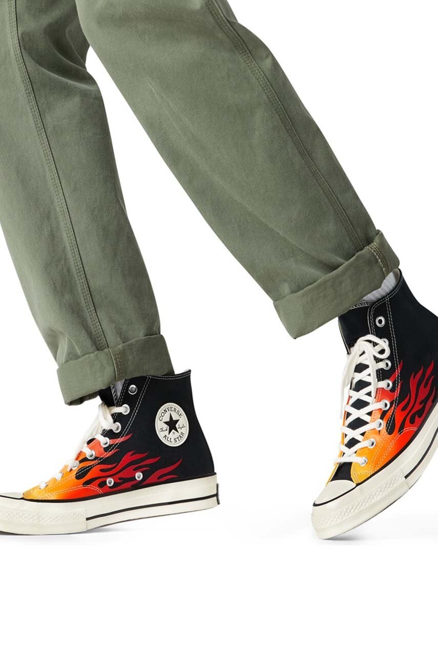 Πάνινα παπούτσια Converse Chuck 70 χρώμα: μαύρο, 165024C φωτογραφία