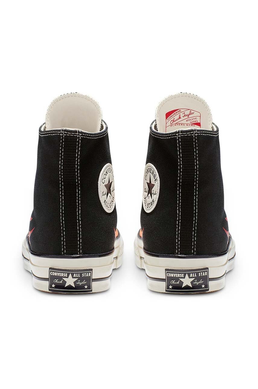 Πάνινα παπούτσια Converse Chuck 70 χρώμα: μαύρο, 165024C φωτογραφία