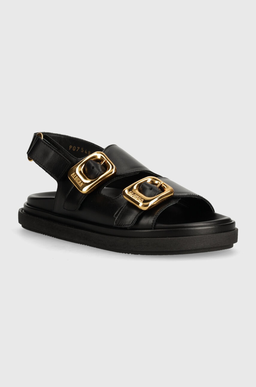 Alohas sandale de piele Daria femei, culoarea negru, S100628-01